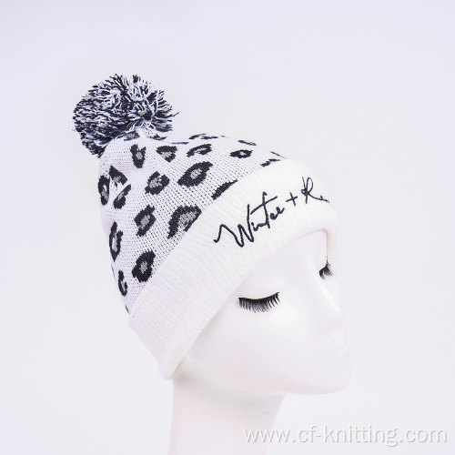 Jacquard knitted beanie for Adult